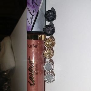 ARIZONA: SPARKLY EARRINGS: Silver, Gold&Dark Metal